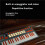 M-VAVE SMK-37 Pro 37-Key MIDI Controller with 16 RGB Pads 8 Knobs Built-in Synthesizer Portable Keyboard Instruments Digital 7
