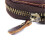 Genuine Leather Key Bag with Zipper 6 Hooks 2 Card Slots 2
