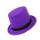 Top Hat Purple Fluorescent Holiday Party Hat 7
