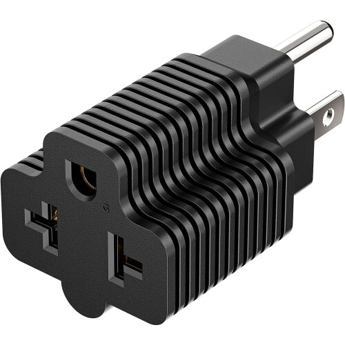 AC Plug Adapter 4-in-1 3-Pack 15A 125V–20A 250V 2