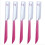 Straight-Bladed Beard Razor Set Pink 5-Piece 1