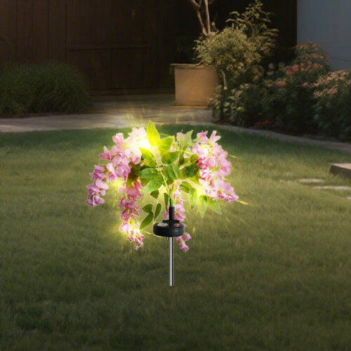 Solar Flower Garden Lights Outdoor Waterproof 2 Pack 2