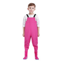 Children's Chest Waders Waterproof with Boots Size 4-12