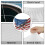 American Flag Bald Eagle Car Hood Cover Polyester 1 Piece 6