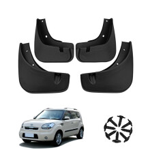 Kia Soul Mud Flaps 2010–2013 Front Rear 4-Piece Black