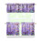 Purple Lavender Butterfly Kitchen Curtains 3-Piece Set with 1