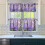 Purple Lavender Butterfly Kitchen Curtains 3-Piece Set with 4