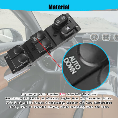 Power Window Switch for Hyundai Accent 2011–2017 Black 1 2