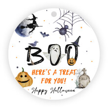 Halloween Gift Tags Kraft Paper 50 pcs