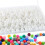 Silicone Beads Round 15mm 170PCS White 1
