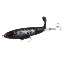 DAMAI bass fishing lures popper floating rotating tail 8 pcs