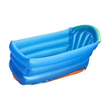 Inflatable Kids Pool Leakproof Foldable Backrest Outdoor