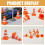 Traffic Cones for Driving Practice 10 Pcs 5
