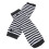 Striped arm warmers fingerless gloves pair 1