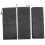 BBQ utensils case black waterproof cloth 3-piece 4