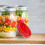 Mason Jar Lids Regular Mouth Red 12 Pcs 3