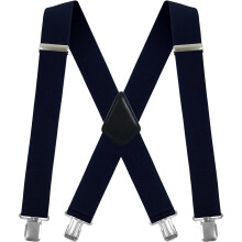 Men's X-Back Suspenders 2 Inches Wide Adjustable Heavy Duty