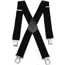Men's X-Shaped Braces Adjustable Elastic Suspenders with