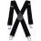 Men's X-Shape Braces Adjustable Elastic Suspenders with 1