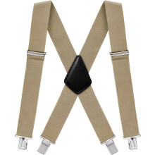 Men's X-Back Suspenders 2 Inch Wide Adjustable Heavy Duty