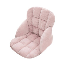 Chair Cushion Pink 20x18 Inch Thickened Textured Seat Pad