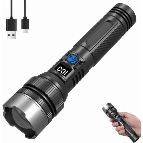 Ultimate Survival Flashlight LED Digital Display IPX7
