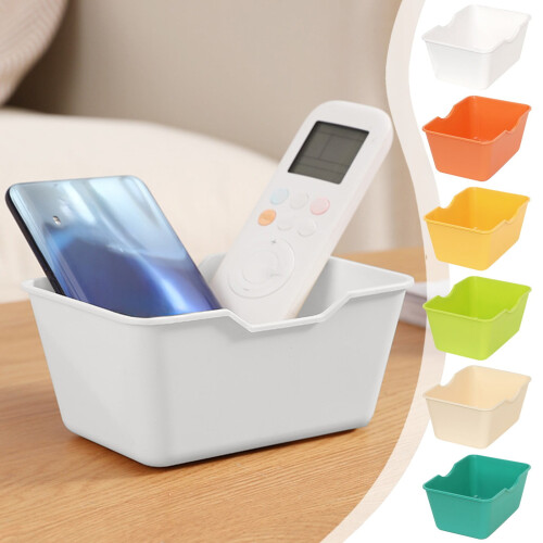Mini storage box with handles stackable plastic 5.9x3.9x2.8