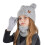 Kids Winter Hat Gloves Scarf Set Fleece-Lined for Ages 4-10 1