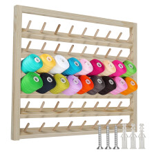 Wooden Thread Holder Rack Wall-Mounted 48 Spool