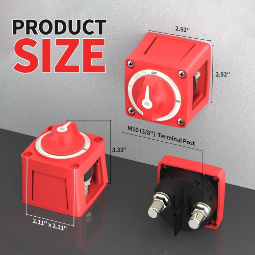 Boat Battery Disconnect Switch 12V/48V 300A 1