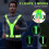 LED Reflective Running Vest USB Rechargeable 5