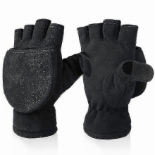 Winter Fingerless Gloves Windproof Thermal Fleece
