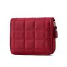 Women's Short Wallet Red Coin and Card Holder