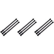 9PCS Spring Curtain Rods 16 to 28 Inch Tension Rod Spring Curtain Rod Adjustable Curtain Rod Expandable Curtain Rod