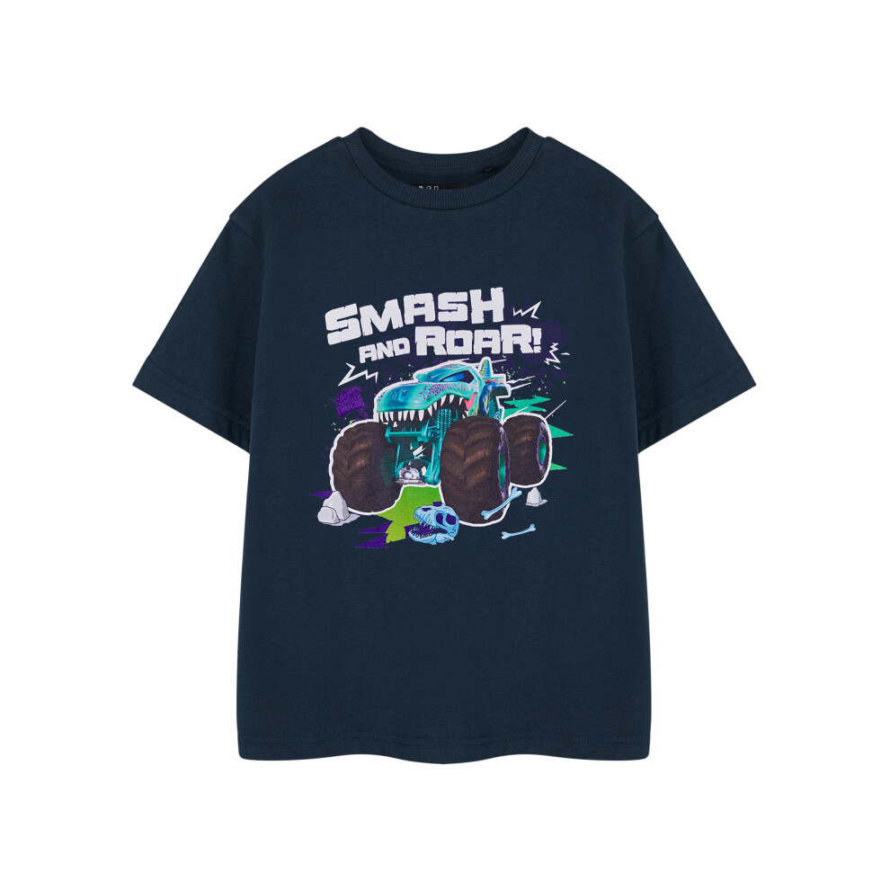 Hot Wheels (9-10 Years) Short Sleeved T-Shirt (Boys Blue)