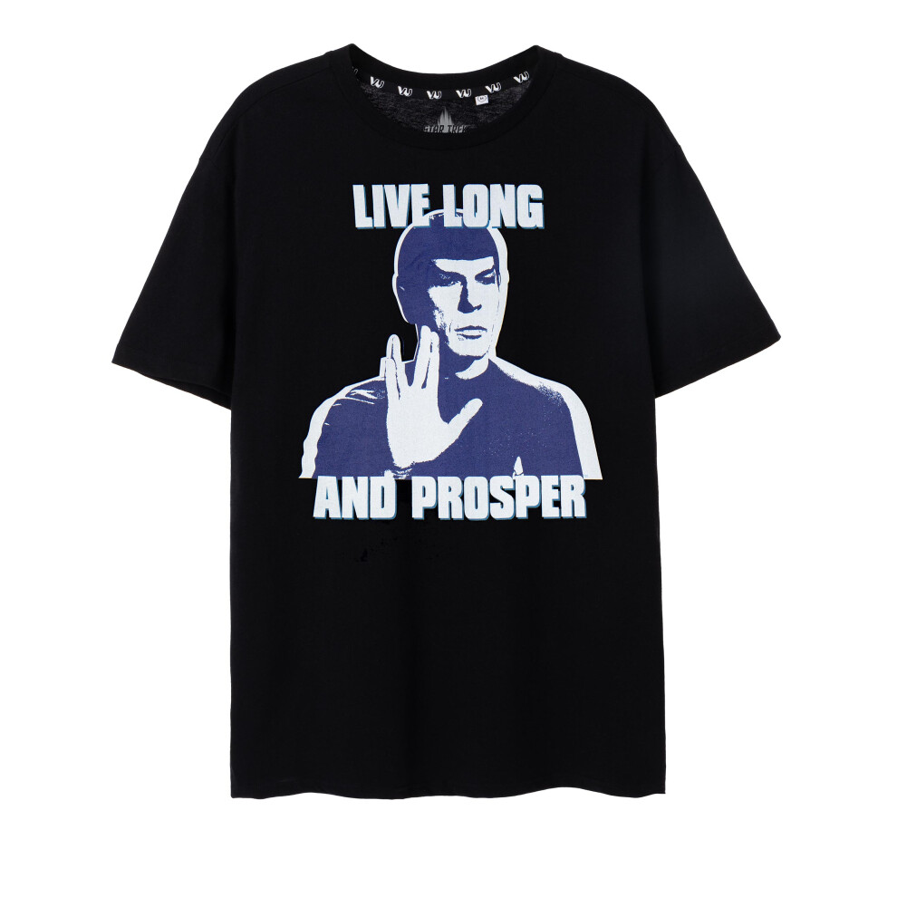 Star Trek (Small) Short Sleeved T-Shirt (Mens Black)