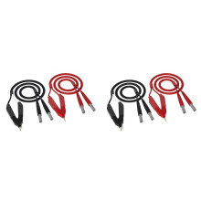 2X Kelvin Test Lead Bottom Resistance 4-Wire 4mm Lantern Plug Clip Orichalum Plating Kelvin Probes J.70075
