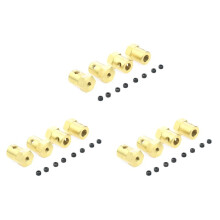 12PCS 5mm to 12mm Brass Combiner Wheel Hub Hex Adapter for WPL B14 B16 C14 C24 MN D90 D91 MN99S RC Car Upgrade Parts