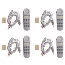 4X Telephone Phone Butt Test Tester Lineman Tool Network Cable Set Device C019 Check for Telephone Fault Grey White