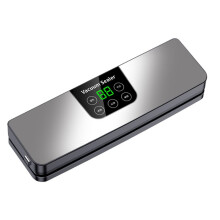 ElectricVacuum SealerMachine Dry/Wet Food Packaging Seal to Keep Fresh Touch Buttons Digital Display DetachableClean(US)