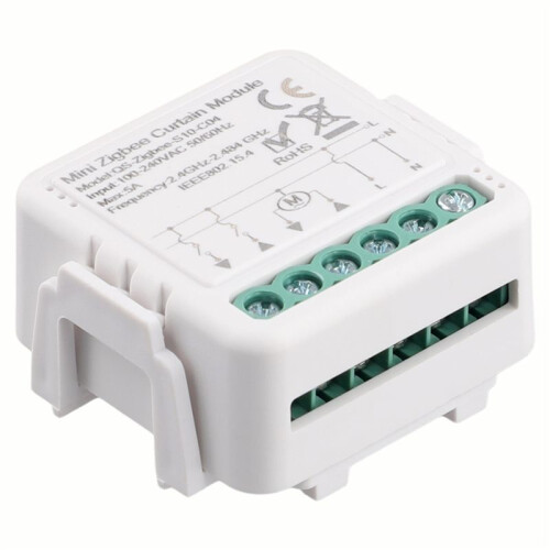 2X Zigbee  Light Curtain Dimmer   Module C04 Control Breaker Curtain  Module Zero Fire 1