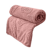 Cloud Jacquard Knit Throw Blanket Pink 70.87x78.8 in