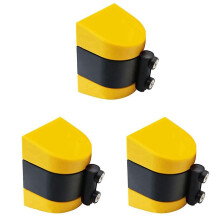 3X Magnetische Intrekbare RiembarrièRe, WachtrijbarrièRe met Magnetische Adsorptie, 10 Meter VeiligheidskoordbarrièRe