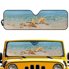 Foldable Windshield Sun Shade for Jeep Wrangler Aluminum
