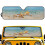 Foldable Windshield Sun Shade for Jeep Wrangler Aluminum 1