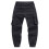 Men's Cargo Pants Solid Color Work Trousers with Pockets 4