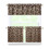 Kitchen Curtains Set Brown Leopard Print 3-Piece 1