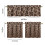 Kitchen Curtains Set Brown Leopard Print 3-Piece 5