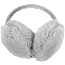 Women's Grey Plush Earmuffs Warm Ear Covers