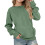 Oversized Drop Shoulder Pullover Hoodie Green 4-5 Years 1